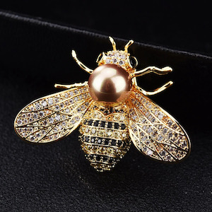 Brooch: Fresh Accessories - Brooch Bee Gold
