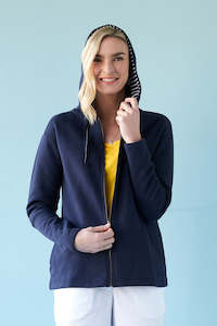 Charlie Jane: Charlie Jane Cardrona Zip Sweat - Navy