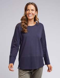 50 Rack: Elm Fundamental Rib L/S Tee Navy