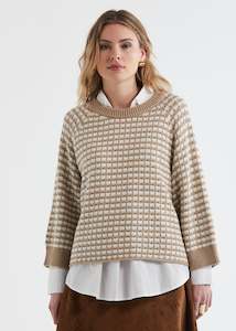 Z & P Texture Jumper - Camel