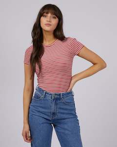 20 Rack: All about Eve Eve Rib Stripe Tee - Pink