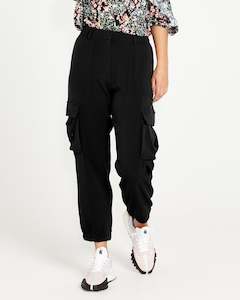 60 Rack: Sass Mischa Cargo Jogger - Black