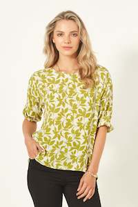 70 Rack: Lemon Tree Design Sybil Top - Lime print