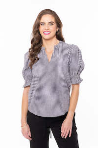 Seeking Lola Butterfly Top - Monochrome