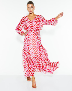 Fate + Becker Just Love Ruffle Dress - Geo Link