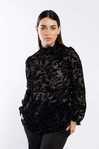 Drama the Label Heidi Blouse - Damask Black