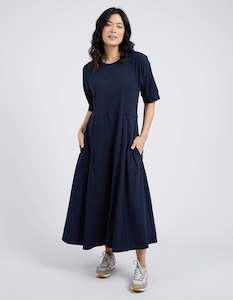 80 Rack: Elm York Midi Dress - Navy