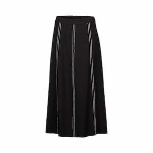 Knewe: Knewe Frame Skirt - Black/white