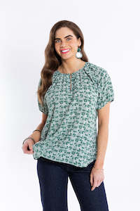 Seeking Lola Lovesome Top - Lush Geo