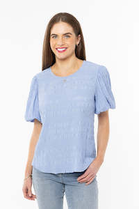 99 Rack: Seeking Lola Carefree Top - Cornflower