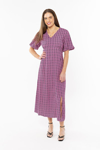 99 Rack: Seeking Lola Ambitious Midi Dress - Pink Stem