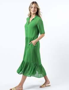 Stella Gemma Stock Take Clearance: Stella + Gemma Macy Dress - Juniper Green