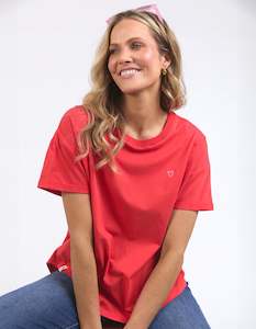 Elm Halli S/S Tee - Bittersweet Red