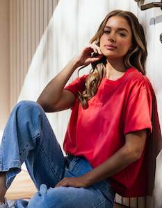 Foxwood Huntleigh Oversized Tee - Cayenne