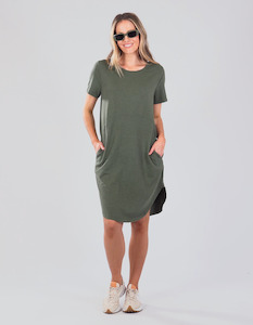 40 Rack: Foxwood Bay Dress - Khaki