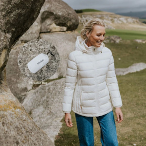 Moke: Moke Lynnette - Women's 90/10 Packable Jacket Cream