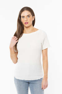 40 Rack: Seeking Lola Maisie Top - Crisp White
