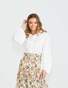Sass Adeline Shirt - White