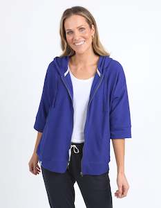 60 Rack: Elm Beachy Zip Hoodie - Deep Blue