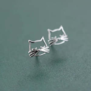 Freshx: Fresh Accessories  - Cats Whiskers Sterling Silver Stud Earrings