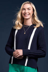 Charlie Jane Riverlands Sweater - Midnight / Winter White