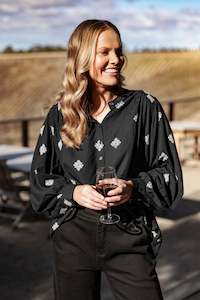 70 Rack: Elm Georgina Print Blouse - Georgina Print