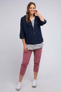 Elm Beach Zip Hoody - Navy