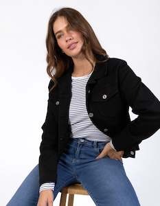 Elm Angie Denim Jacket - Black