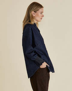 Betty Basics Sale: Betty Basics Sonderborg Shirt - Dark Ink