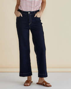 Betty Basics Willow Wide Leg Jean - Ink