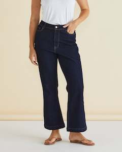 Betty Basics Sale: Betty Basics Fleur Bootleg Jean  - Smoke Ink