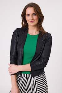 Lemon Tree Designs: Lemon Tree Mika Snake Skin Jacket Black