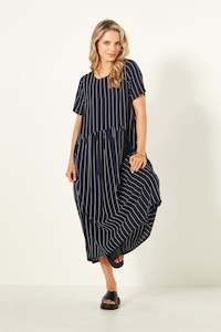 Lemon Tree Designs: Lemon Tree Design Monroe Dress - Navy Stripe