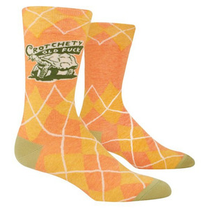 Melric Mens Novelty Socks - Crotchety Old Fuck