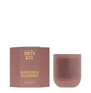 Smith + Co Candle - Blush & Rose + Blackberry 80g