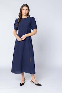 Leila Luca: Leila + Luca Maya Dress - Ink Check