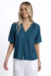 Humidity Reece Blouse - Teal