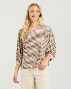Et Alia: Et Alia Aroha Top - Sunset Check