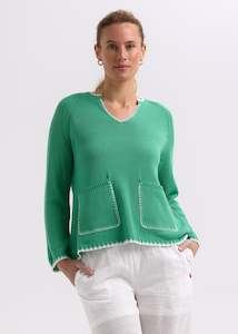 Z & P Hand Work Trim A-Line - Apple