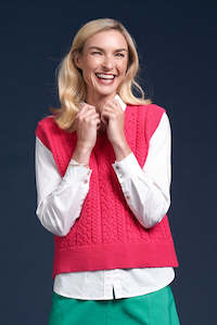 80 Rack: Charlie Jane Cass Bay Vest - Pink
