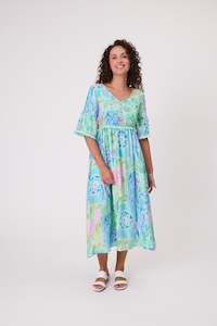 Classified Rimini Tassel Dress - Aqua