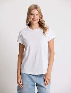 Stella + Gemma Soho Cuff Crew - White