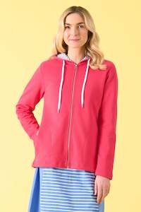 Charlie Jane Cardrona Zip Sweat - Raspberry