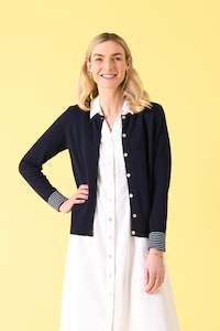 Charlie Jane: Charlie Jane Hagley Cardigan - Navy