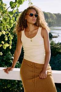 Ed Ive: Eb & Ive La Plage Tank - Stone
