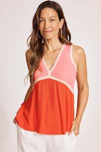 Ed Ive: Eb & Ive Alegria Spliced Tank - Cameo/Coral