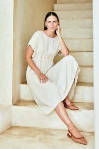 Eb & Ive Alesia Rope Tie Dress - Tusk