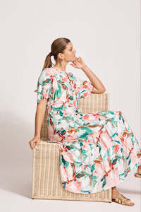 Ed Ive: Eb & Ive Alegria Tiered Maxi Dress - Estate