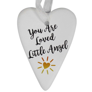 Lavida: Lavida Hanging Heart Loved Angel