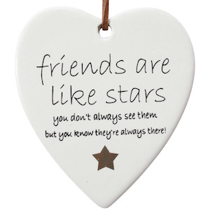 Lavida Hanging Heart Friends Stars